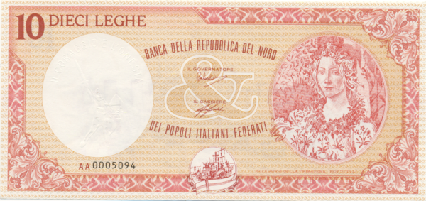 10 LEGHE – BOTTICELLI, 1a emissione – 1993