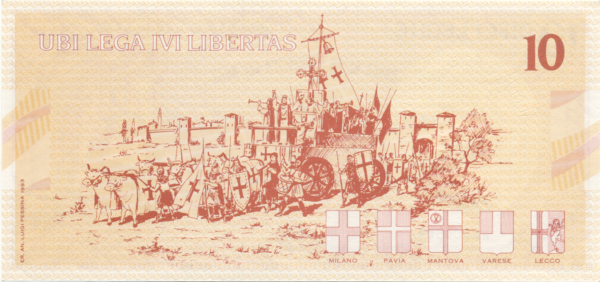 10 LEGHE – BOTTICELLI, 1a emissione – 1993 - immagine 2
