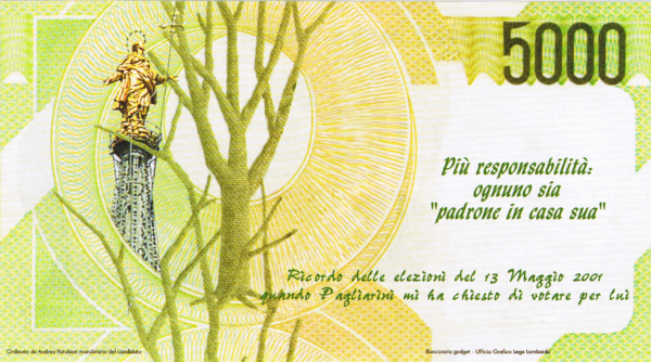 PAGLIARINI GIANCARLO, Elezioni - 2001 - immagine 2