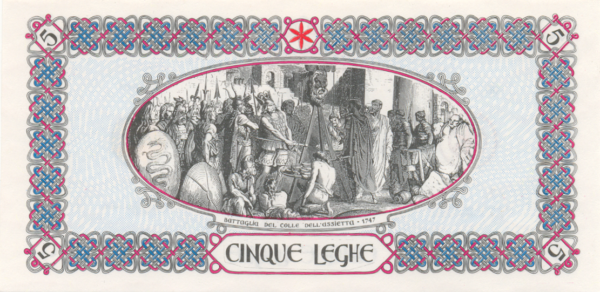 1+5 Leghe, CATTANEO-GIOBERTI, 1a Emissione – 1993 - immagine 2