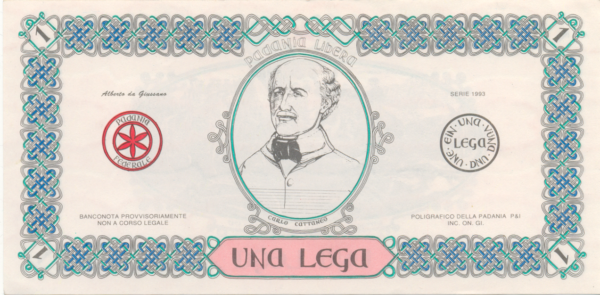 1 LEGA, CATTANEO-GIOBERTI, 3a Emissione – 1993