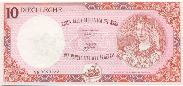 10 LEGHE – BOTTICELLI, 2a emissione – 1995