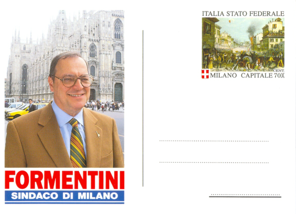 FORMENTINI SINDACO DI MILANO, Intero Postale - 1993