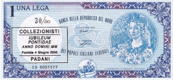 1 Lega - BOTTICELLI, Iubileum Pontidae - 2000