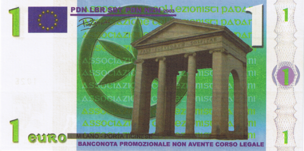 1 EURO, L'euro di carta che vogliamo - 2003