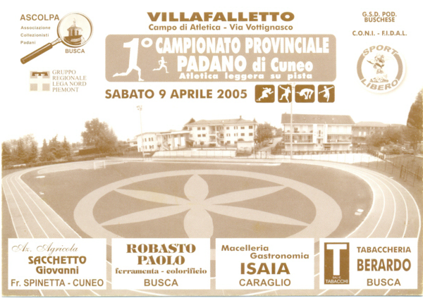 1° CAMPIONATO PROVINCIALE PADANO, Cuneo - 2005