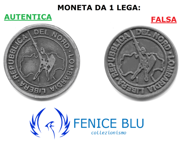 1 LEGA, Lombardia Libera [Variante 12,5g] - 1992 - immagine 3