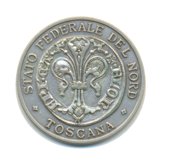 1 FIORINO, 1° Congresso Nazionale Lega Toscana [Argento] – 1993 - immagine 2