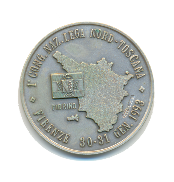 1 FIORINO, 1° Congresso Nazionale Lega Toscana [Argento] – 1993