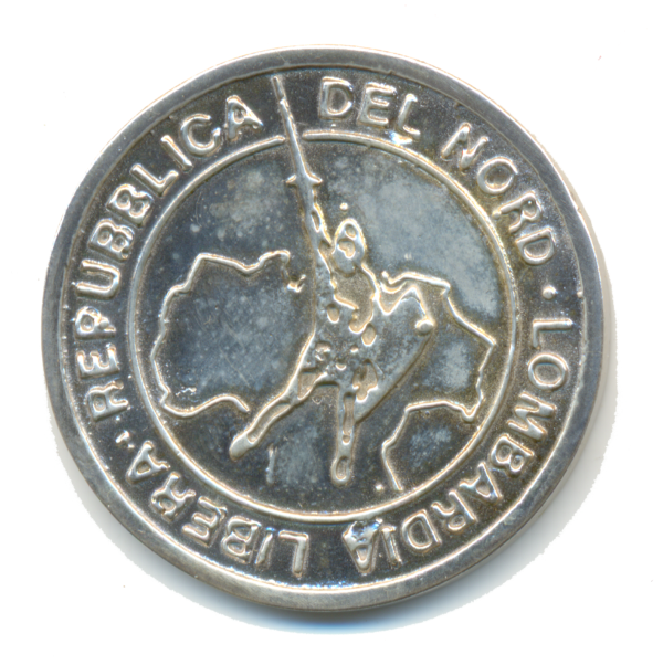 1 LEGA, Lombardia Libera [Argento] – 1992 - immagine 2