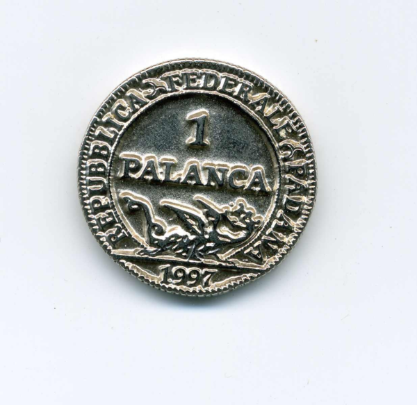 1 PALANCA, Repubblica Federale Padana [Argento] - 1997 - immagine 2