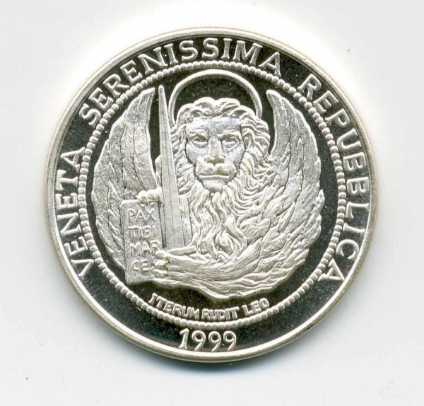 10 EURO, Veneta Serenissima Repubblica [Argento] – 1999 - immagine 2