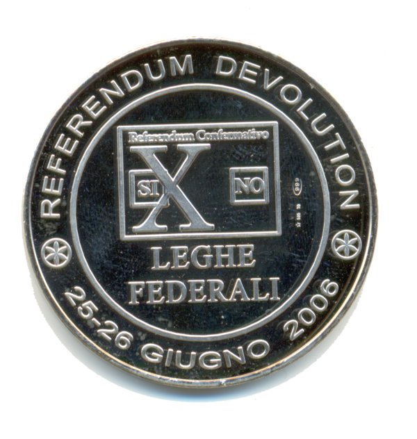 10 LEGHE FEDERALI, Referendum [Argento] - 2006