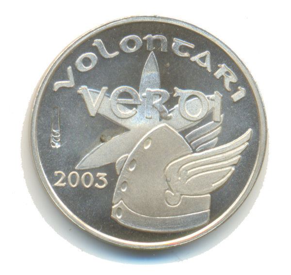 5 EURO, Volontari Verdi [Argento] - 2003