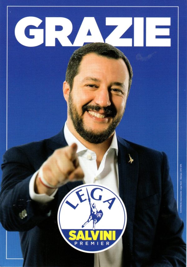 CARTONCINO SALVINI: GRAZIE