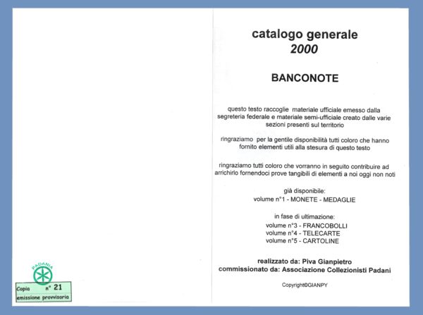 CATALOGO GENERALE DELLE BANCONOTE, Volume 2 - immagine 3