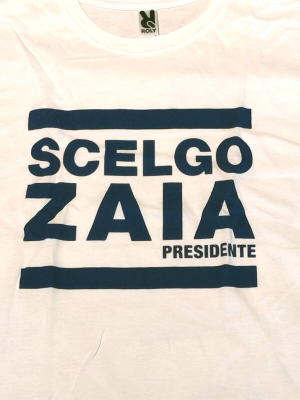 T-SHIRT BIANCA "SCELGO ZAIA PRESIDENTE" - immagine 2