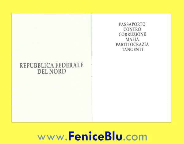 PASSAPORTO della "REPUBBLICA FEDERALE DEL NORD" - immagine 2