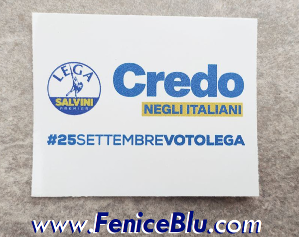 Adesivo "CREDO NEGLI ITALIANI"