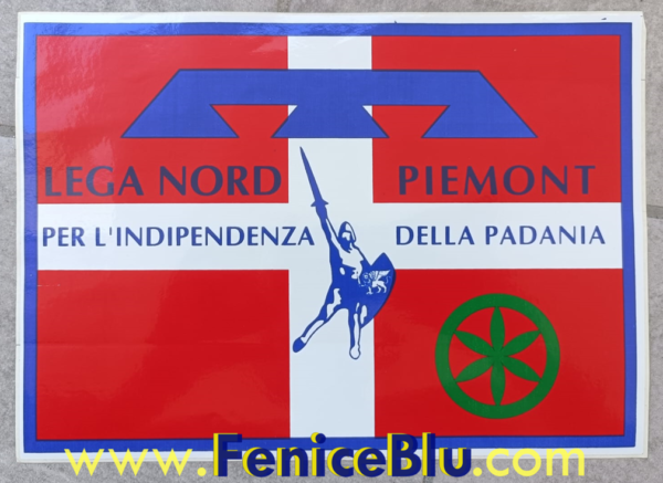 ADESIVO "LEGA NORD PIEMONT PER L'INDIPENDENZA DELLA PADANIA"