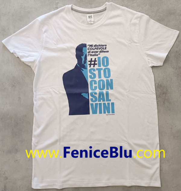 T-SHIRT "IO STO CON SALVINI" - immagine 3