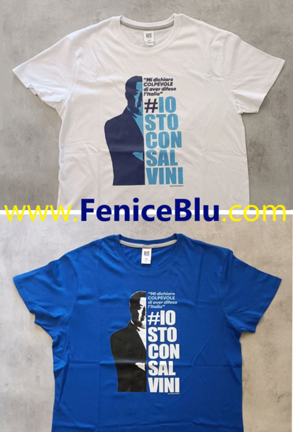 T-SHIRT "IO STO CON SALVINI"