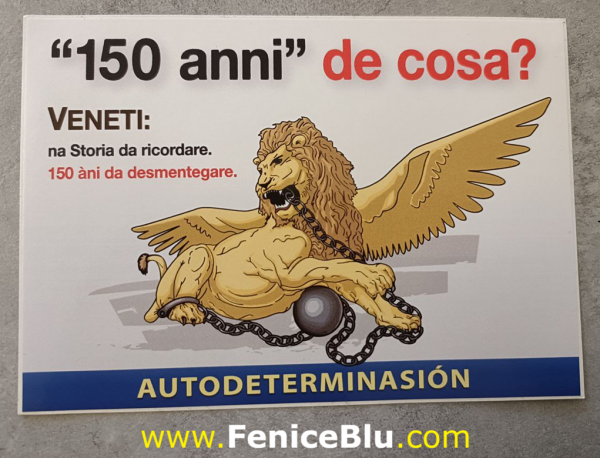 Adesivo "150 ANNI DE COSA? VENETI, NA STORIA DA RICORDARE"