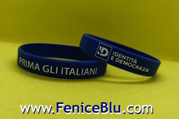 Braccialetto PRIMA GLI ITALIANI - IDENTITA' E DEMOCRAZIA - LEGA
