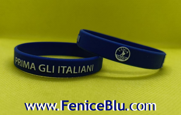 Braccialetto PRIMA GLI ITALIANI - IDENTITA' E DEMOCRAZIA - LEGA - immagine 2
